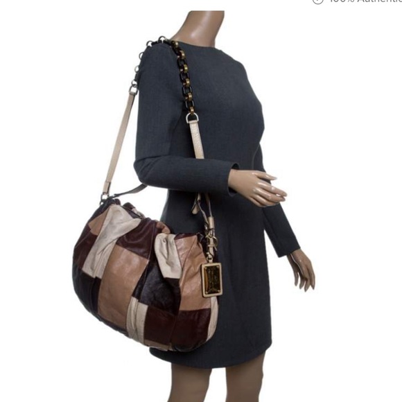 Vintage 70’s Dolce and Gabbana multicolored patchwork leatherMiss day and night - Picture 4 of 16